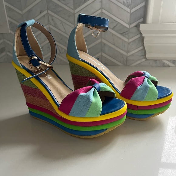 Rainbow platform sandals - Picture 3 of 4